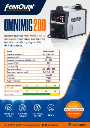 Folletos OMNIMIG 200A